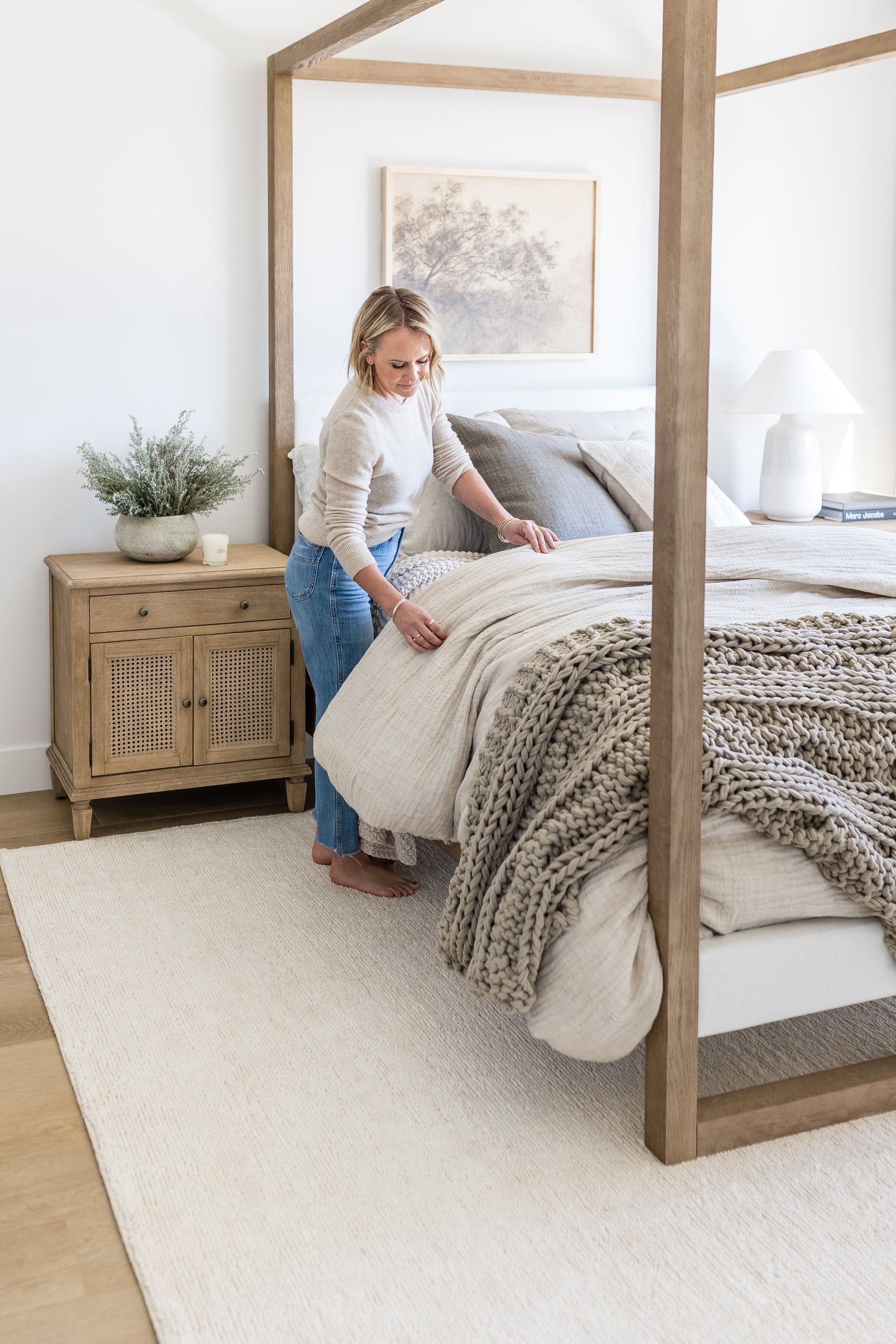 3' x 8' rug runner on the floor in a neutral-toned room.
