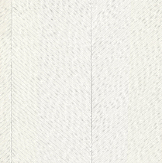 York Wallcoverings York Wallcoverings Palm Chevron White and Silver Wallpaper  Textures Whites and Off-Whites   - TC2692