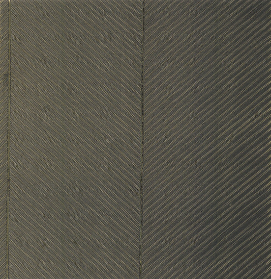 York Wallcoverings York Wallcoverings Palm Chevron Black and Gold Wallpaper  Textures Blacks   - TC2696