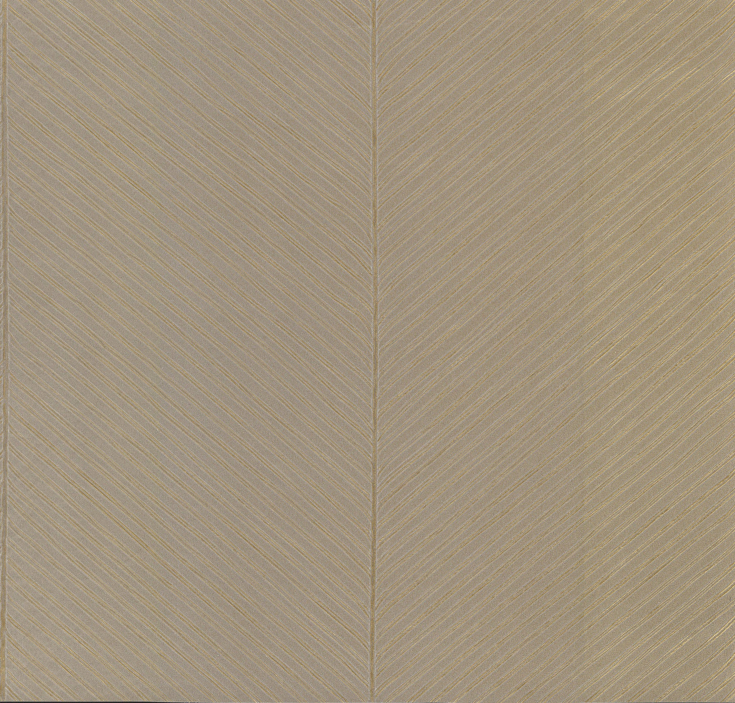 York Wallcoverings York Wallcoverings Palm Chevron Taupe and Gold Wallpaper  Textures Neutrals   - TC2699