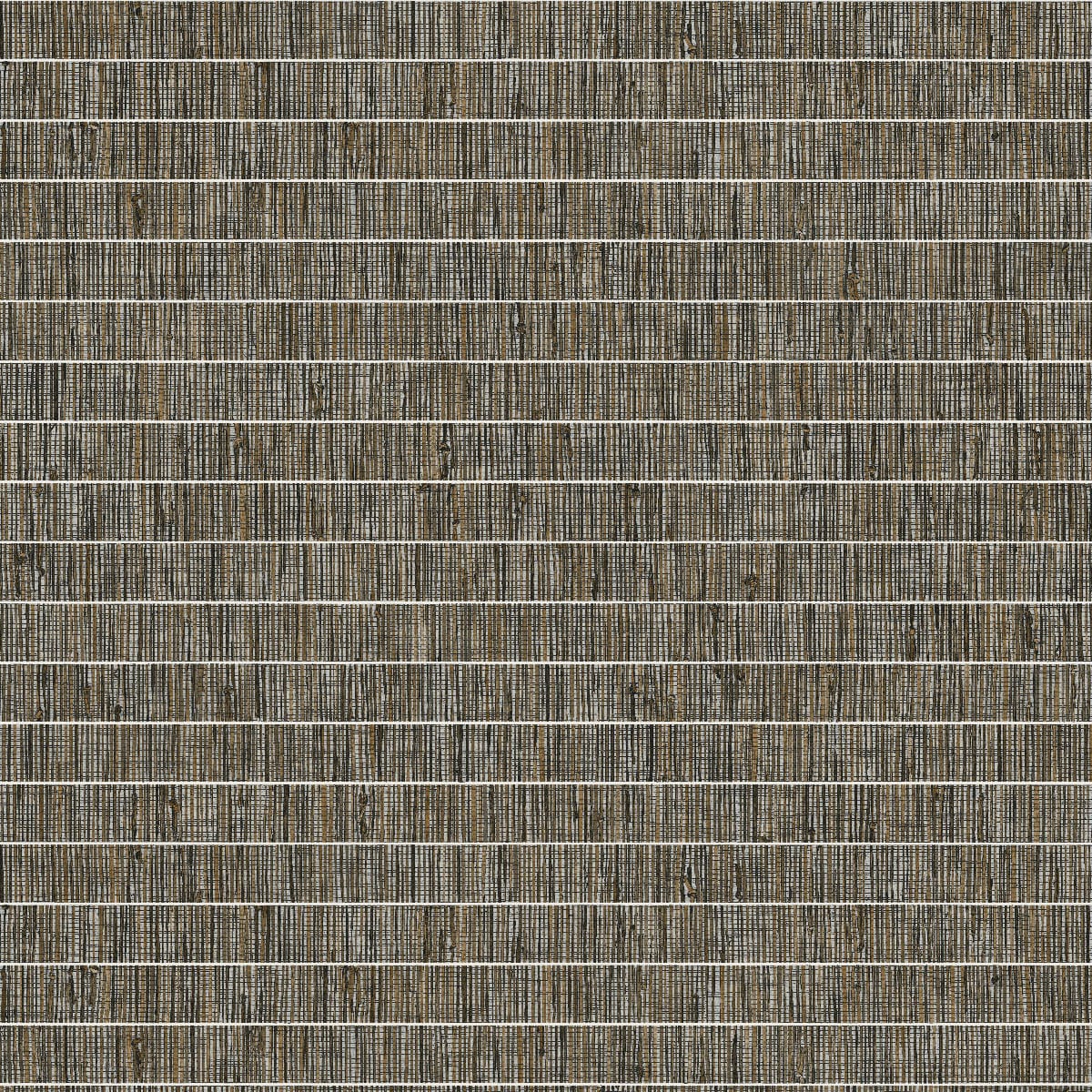 Earthy brown & gray woven textile with beige stripes; rustic natural-fiber rug.