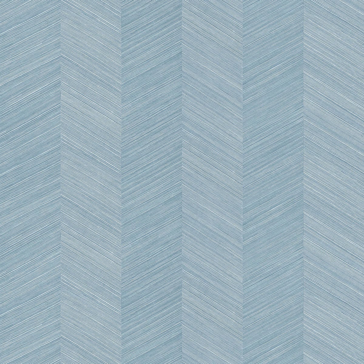 Seabrook Designs  Chevy Hemp Chevron Contemporary Blue Knoll   - TC70102