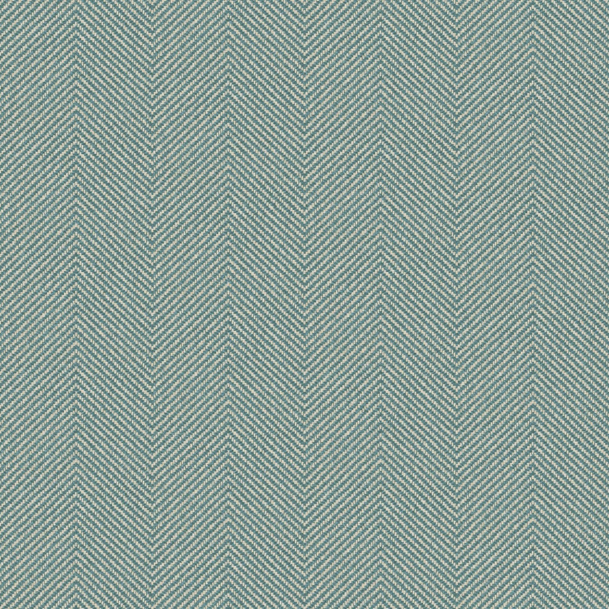 Teal denim twill fabric with diagonal weave texture, durable textile for jeans or jackets.