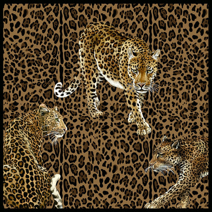 Dolce & Gabbana Casa  Leopardo Mural Animal Print Contemporary Browns , Taupes   - TCW001TCAI5UL033