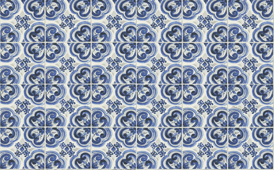 Dolce & Gabbana Casa  Blu Mediterraneo Tile Contemporary Blues   - TCW007TCAI9UB001