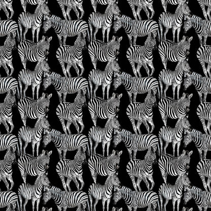 Dolce & Gabbana Casa  Multi Zebra Mural Animal Print Contemporary Blacks   - TCW009TCAI5UZ018