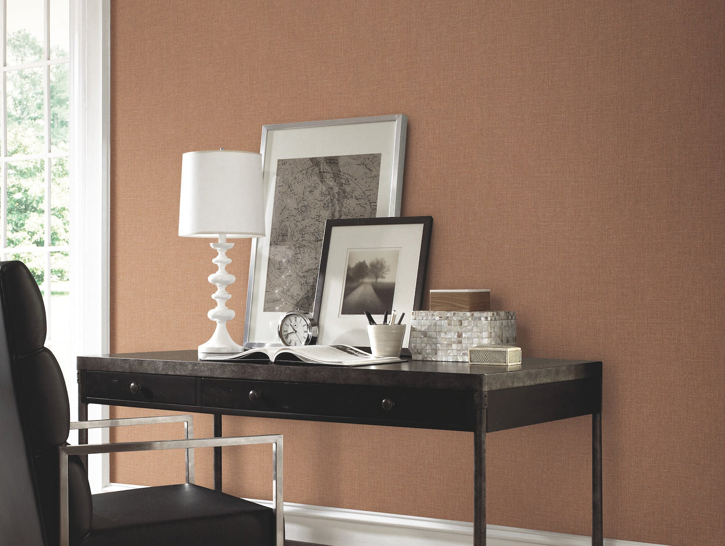 York Wallcoverings York Wallcoverings Well Suited Orange Wallpaper  Textures Oranges   - TD1012N