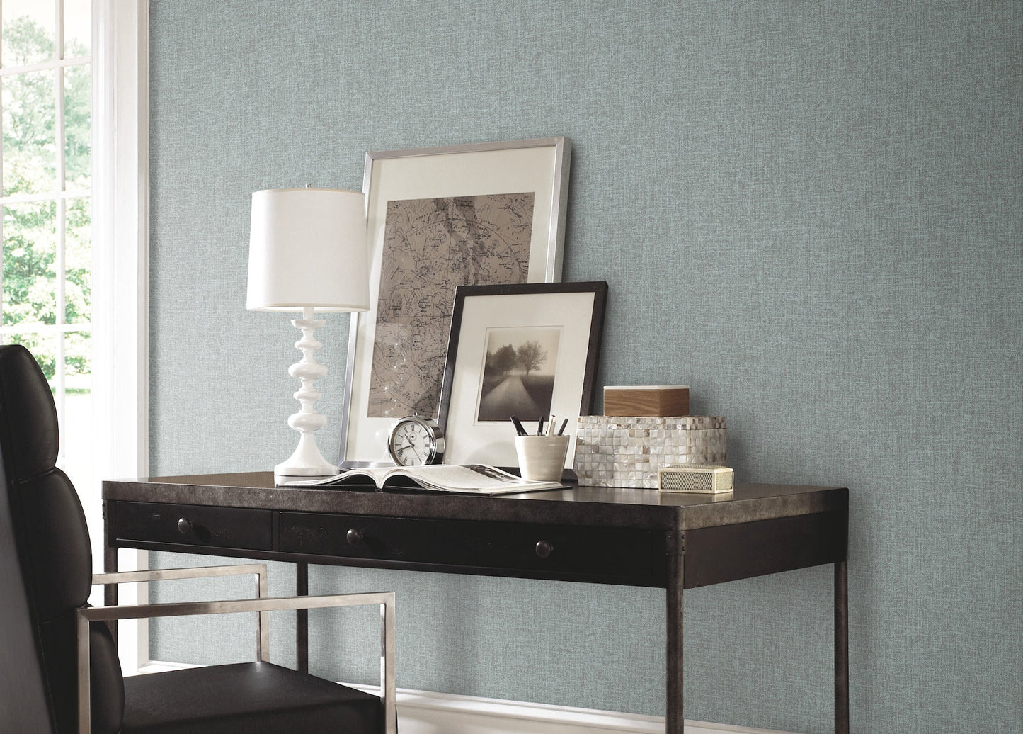 York Wallcoverings York Wallcoverings Well Suited Black Wallpaper  Textures Blacks   - TD1017N