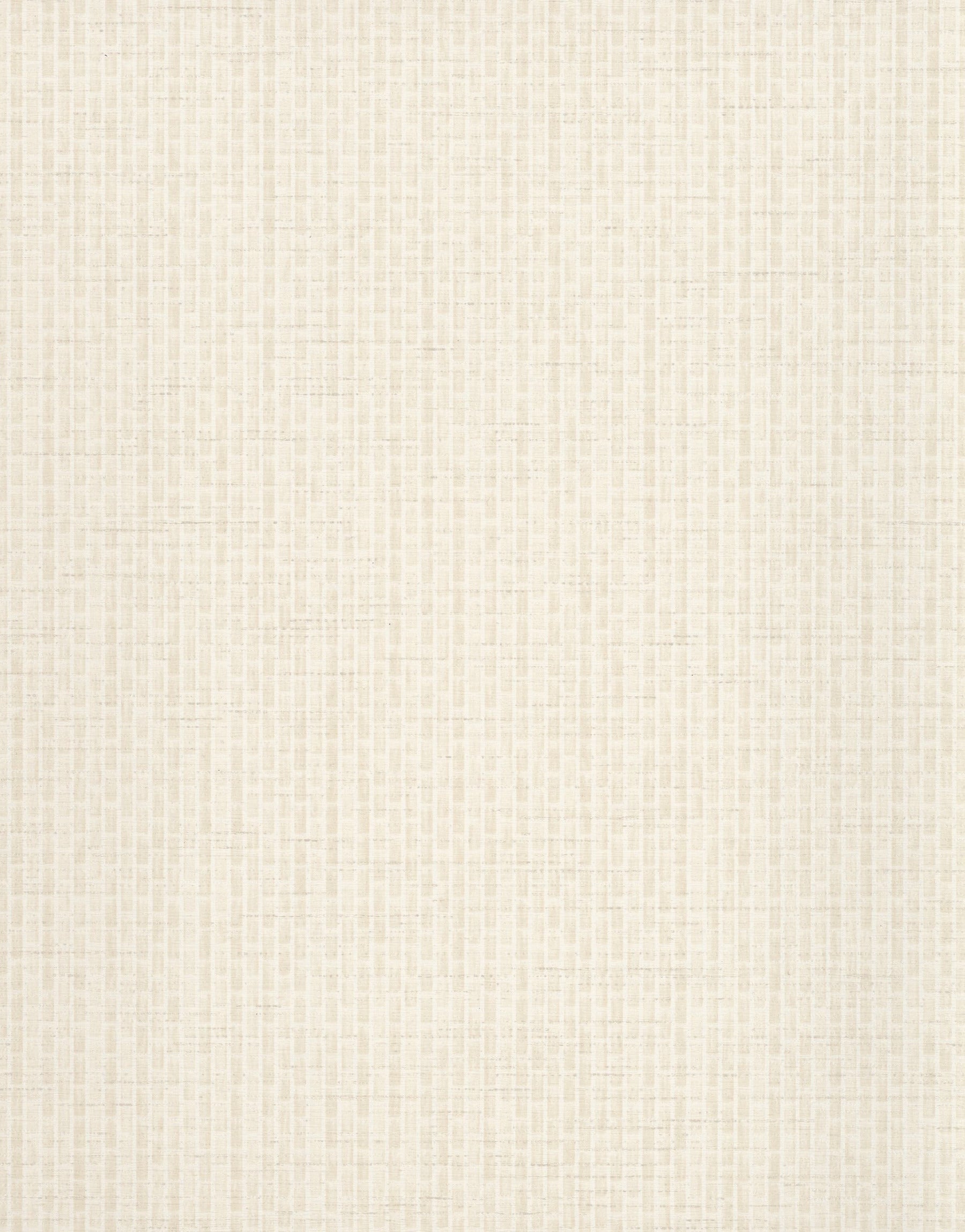 White wallpaper with a petite metro tile geometric pattern and subtle textured finish.