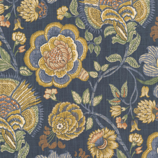 STOUT TEXTILES  MULTIPURPOSE,PRINT TRADITIONAL, FLORAL PERIWINKLE   - TEAP-1