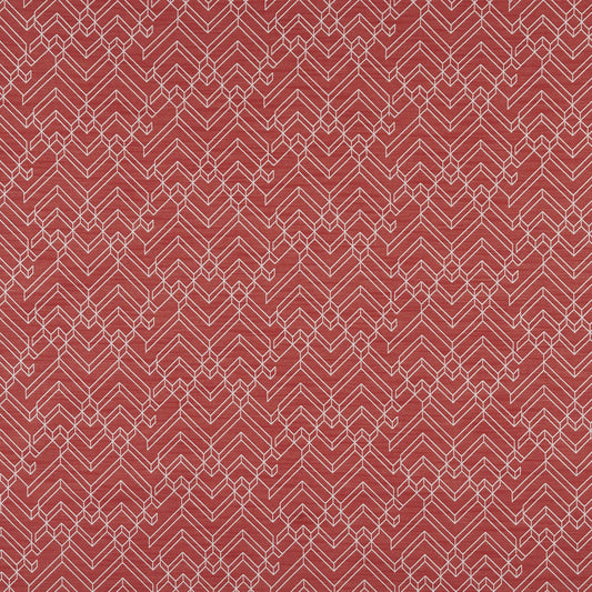 JF Fabrics Crypton TECTONIC 45 Fabric Geometric Red, White  Woven - 8947445 J8911