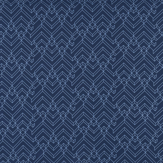 JF Fabrics Crypton TECTONIC 67 Fabric Geometric Blue  Woven - 8947467 J8911