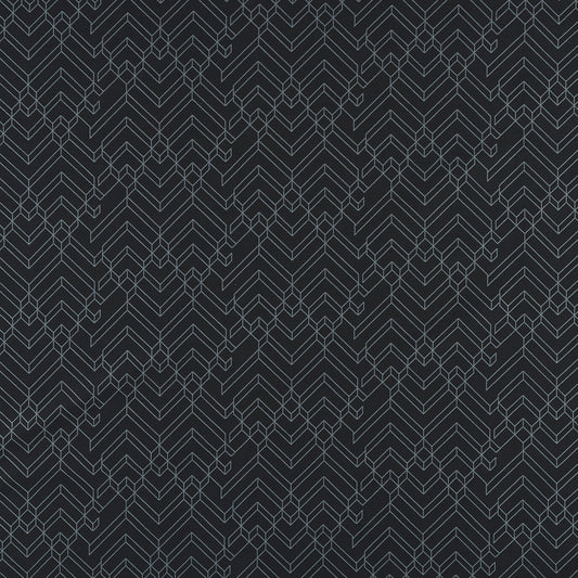 JF Fabrics Crypton TECTONIC 99 Fabric Geometric Black  Woven - 8947499 J8911
