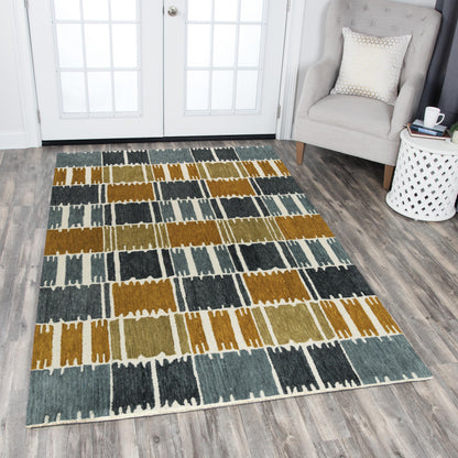 Contemporary rug, 9' x 12'.