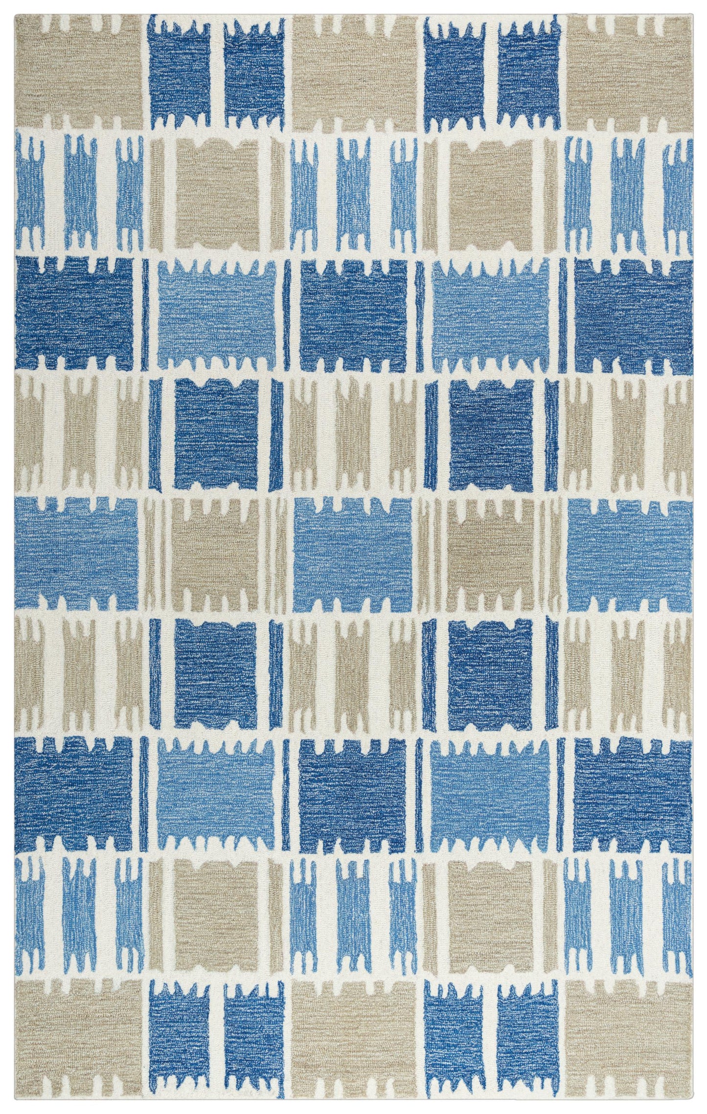 Contemporary rug, 5' x 8'.
