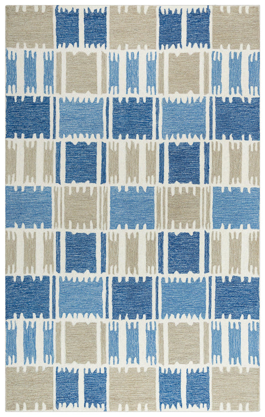 Contemporary rug, 5' x 8'.