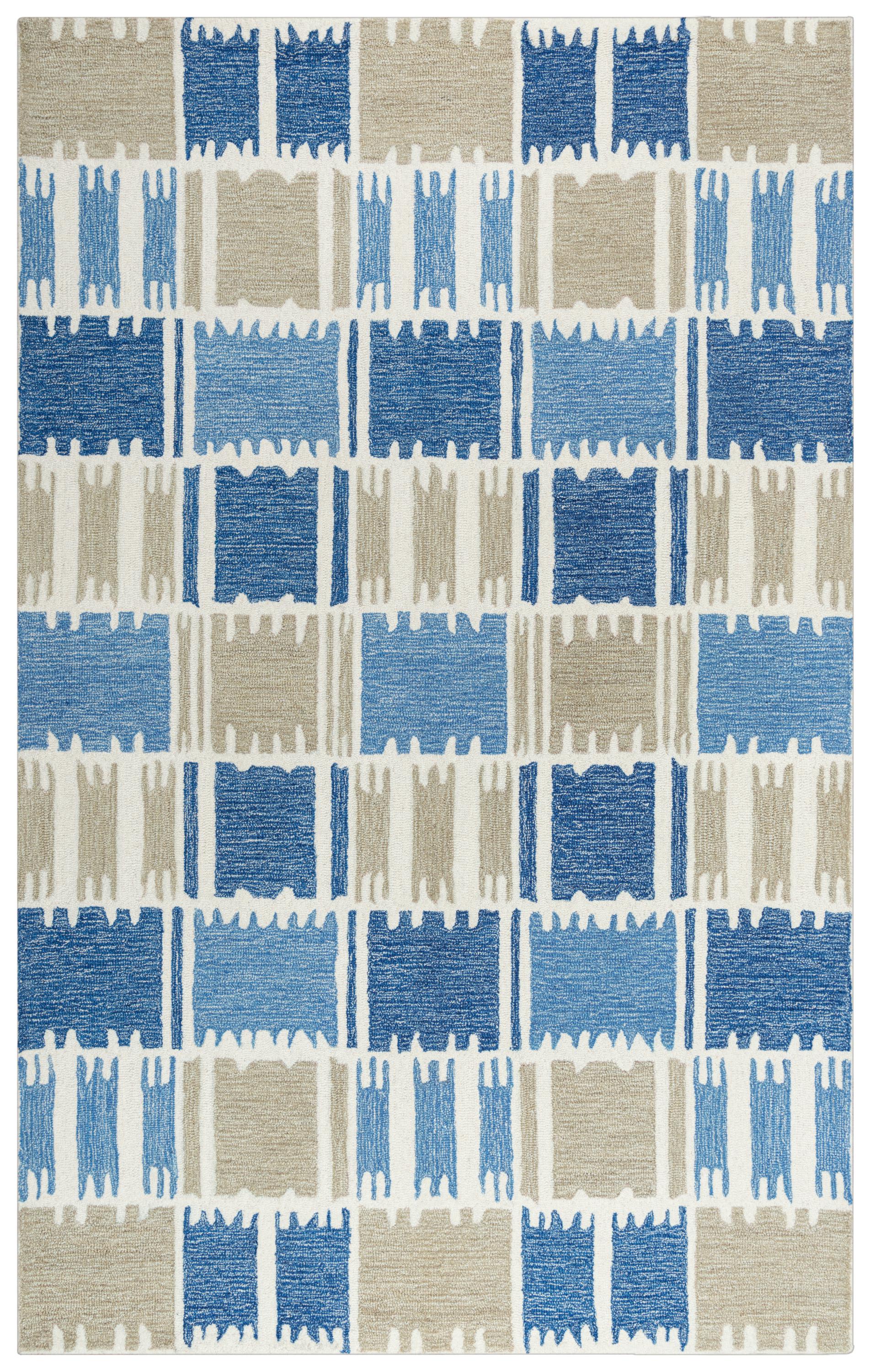 Contemporary rug, 9' x 12', textured surface visible.