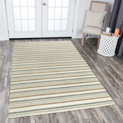 Contemporary rug, 5' x 8'.