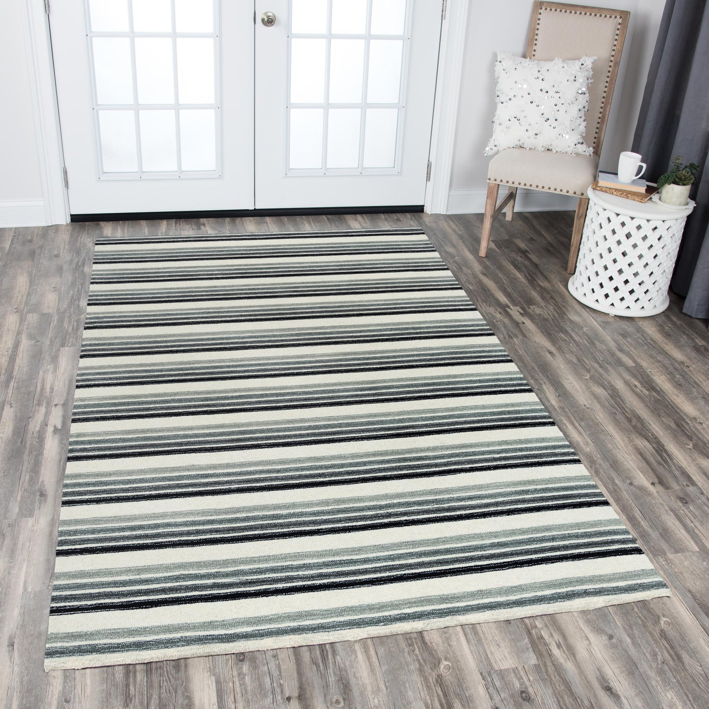 RIZZY HOME RUGS Tetra Contemporary 9' x 12' rug - TETTET10733378919