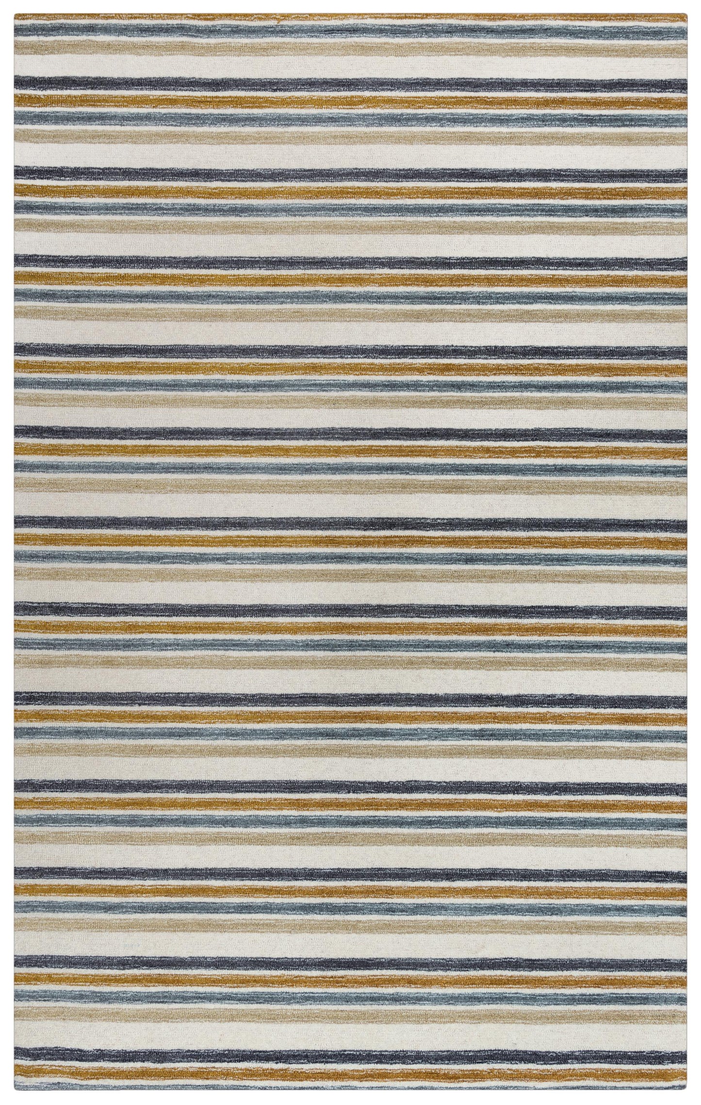 Contemporary rug with a geometric pattern, 5' x 8'.