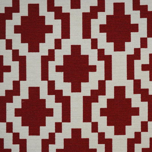 JF Fabrics TETRIS 47 Fabric Transitional,Contemporary,Geometric Burgundy,Red  Jacquard,Texture - 5819247 J7011