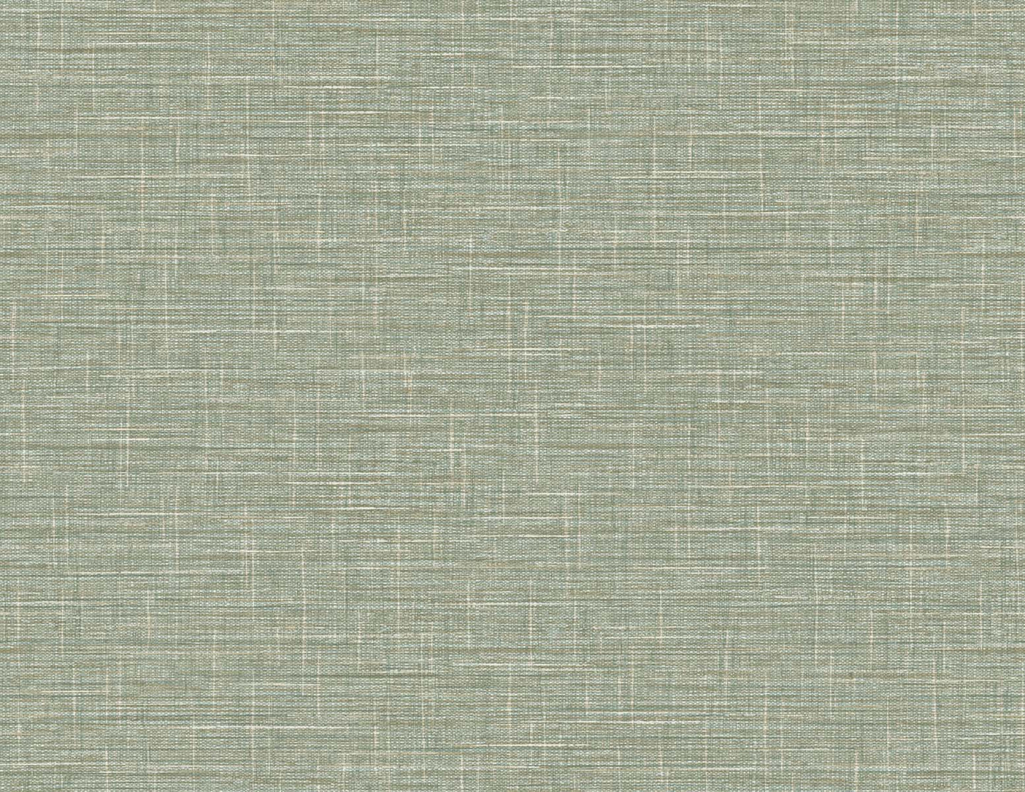 DuPont Tedlar Textures Grasmere Weave Faux Linen Contemporary Green Matte Sidewall - TG60110