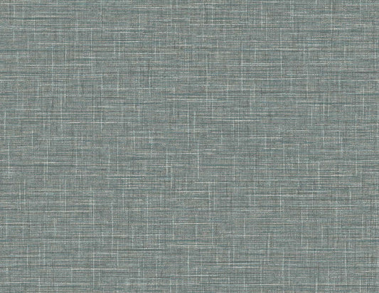 DuPont Tedlar Textures Grasmere Weave Faux Linen Contemporary Grey Matte Sidewall - TG60137