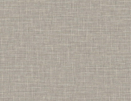 DuPont Tedlar Textures Grasmere Weave Faux Linen Contemporary Brown Matte Sidewall - TG60144