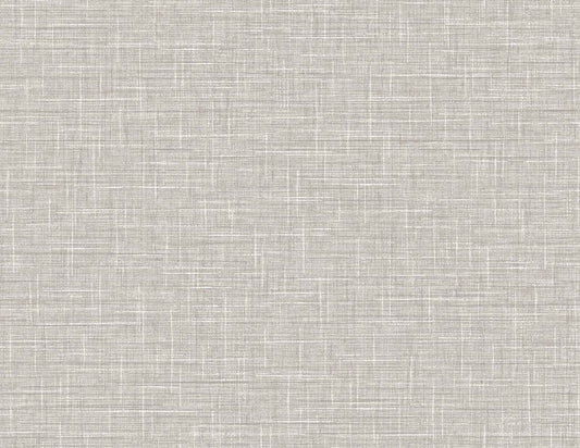 DuPont Tedlar Textures Grasmere Weave Faux Linen Contemporary Grey Matte Sidewall - TG60147