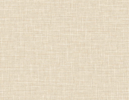 DuPont Tedlar Textures Grasmere Weave Faux Linen Contemporary Tan Matte Sidewall - TG60148