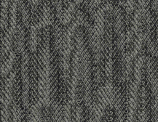 DuPont Tedlar Textures Throw Knit Chevron Contemporary Black Matte Sidewall - TG60206