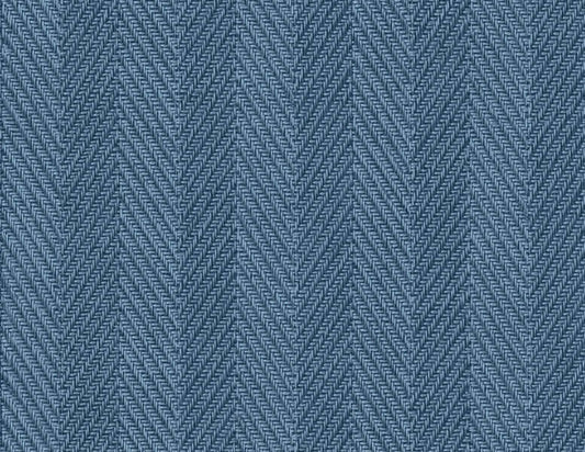 DuPont Tedlar Textures Throw Knit Chevron Contemporary Blue Matte Sidewall - TG60217