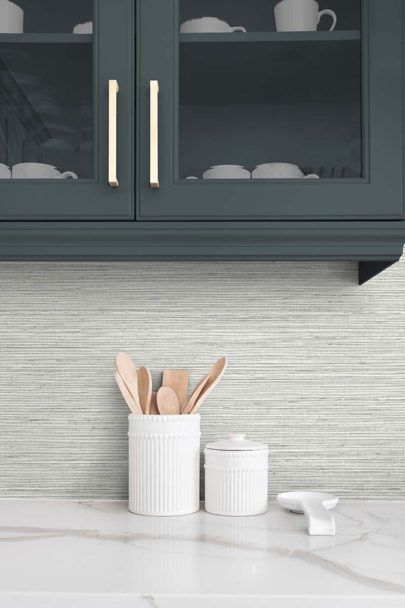 DuPont Tedlar Textures Edmond Faux Sisal Faux Grasscloth Contemporary Brown Matte  - TG60334