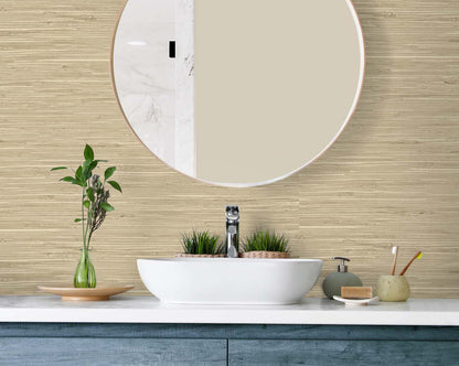 DuPont Tedlar Textures Marion Faux Arrowroot Faux Grasscloth Contemporary Brown Matte  - TG60516