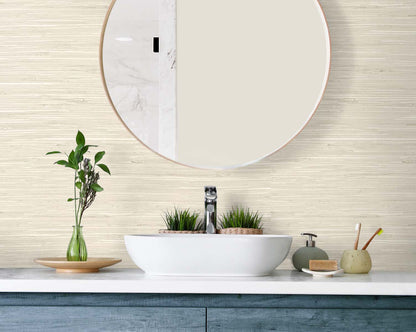 DuPont Tedlar Textures Marion Faux Arrowroot Faux Grasscloth Contemporary Tan Matte  - TG60527