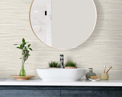 DuPont Tedlar Textures Marion Faux Arrowroot Faux Grasscloth Contemporary Grey Matte  - TG60528