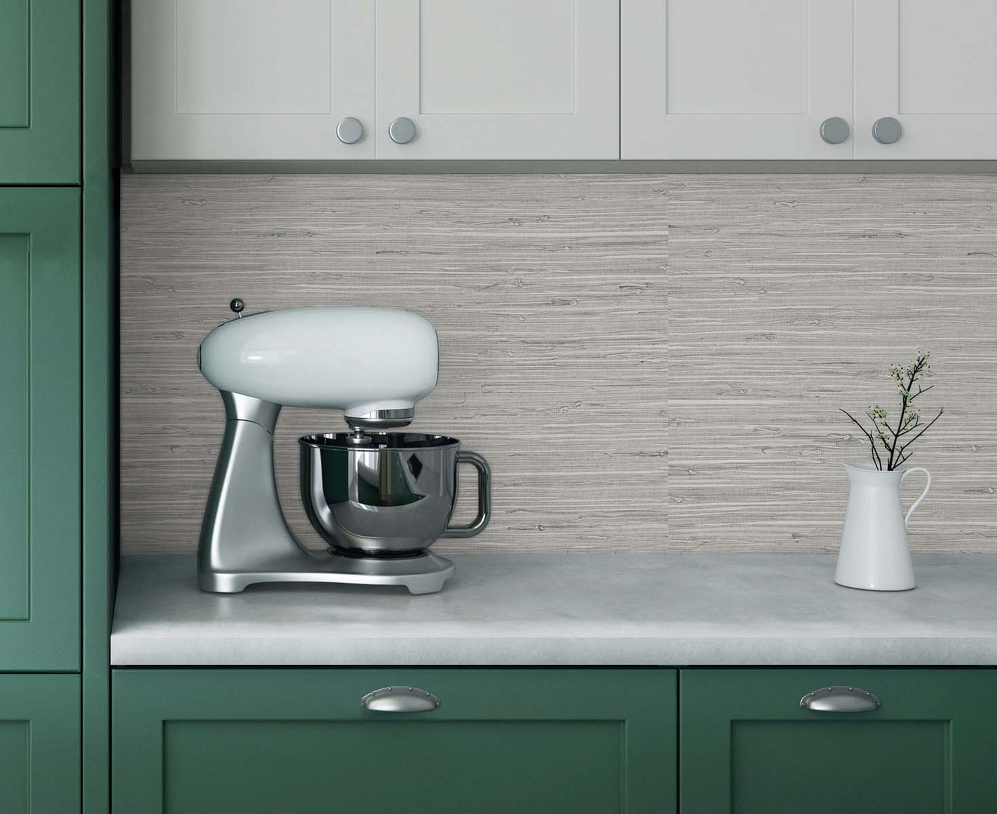 DuPont Tedlar Textures Marion Faux Arrowroot Faux Grasscloth Contemporary Grey Matte  - TG60532