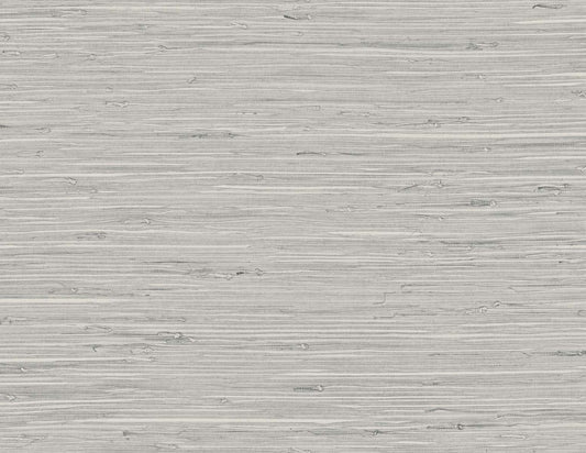 DuPont Tedlar Textures Marion Faux Arrowroot Faux Grasscloth Contemporary Grey Matte Sidewall - TG60532