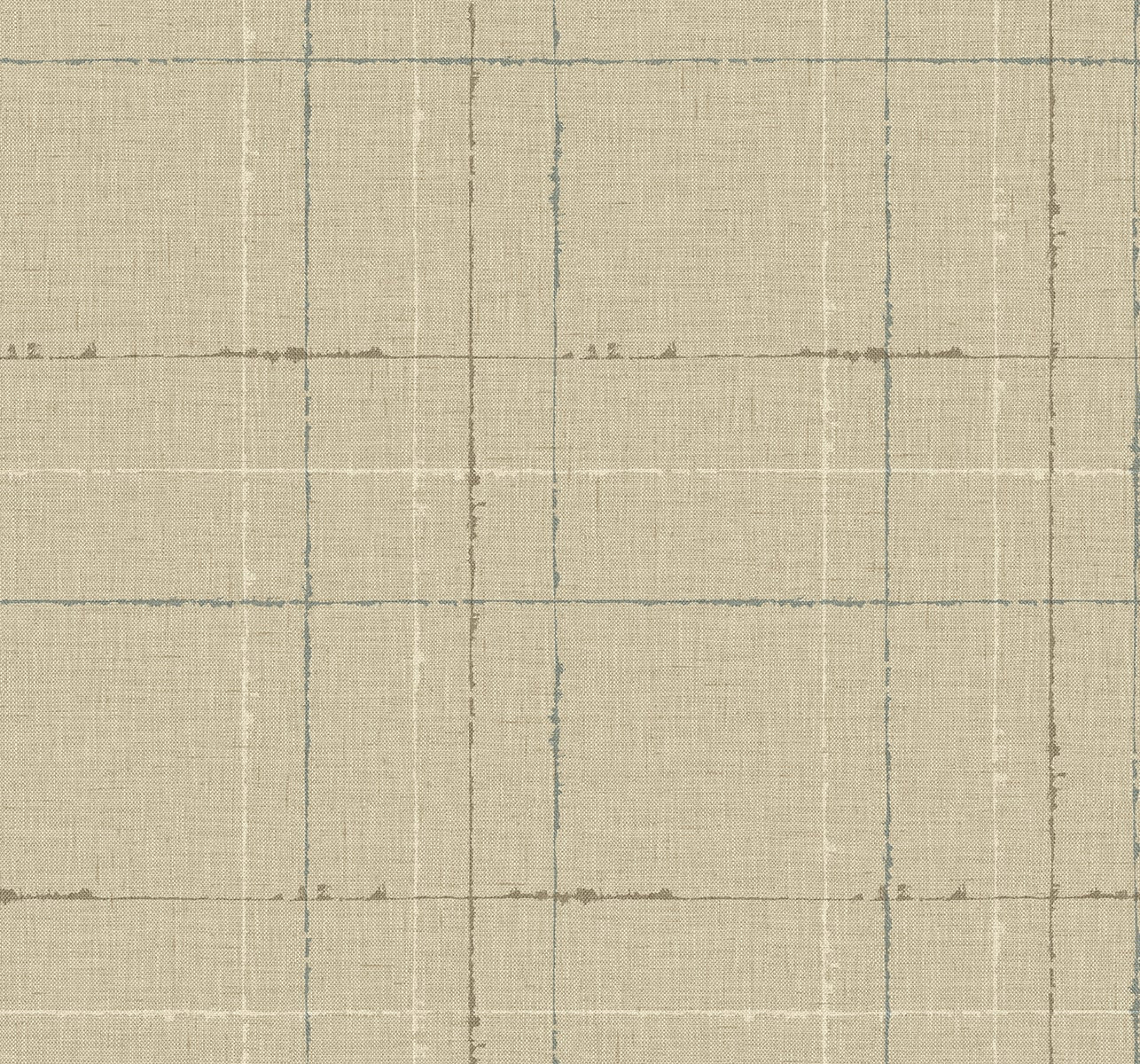 Seabrook Designs Fibers and Threads Gorton Plaid Plaid Contemporary Warm Neutrals & Beiges   - TH90105