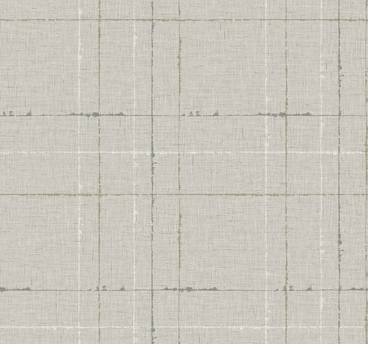 Seabrook Designs Fibers and Threads Gorton Plaid Plaid Contemporary Grays   - TH90108