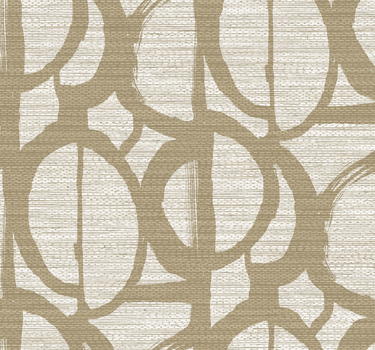 Seabrook Designs Fibers and Threads Pendelton Abstract Contemporary Warm Neutrals & Beiges   - TH91705