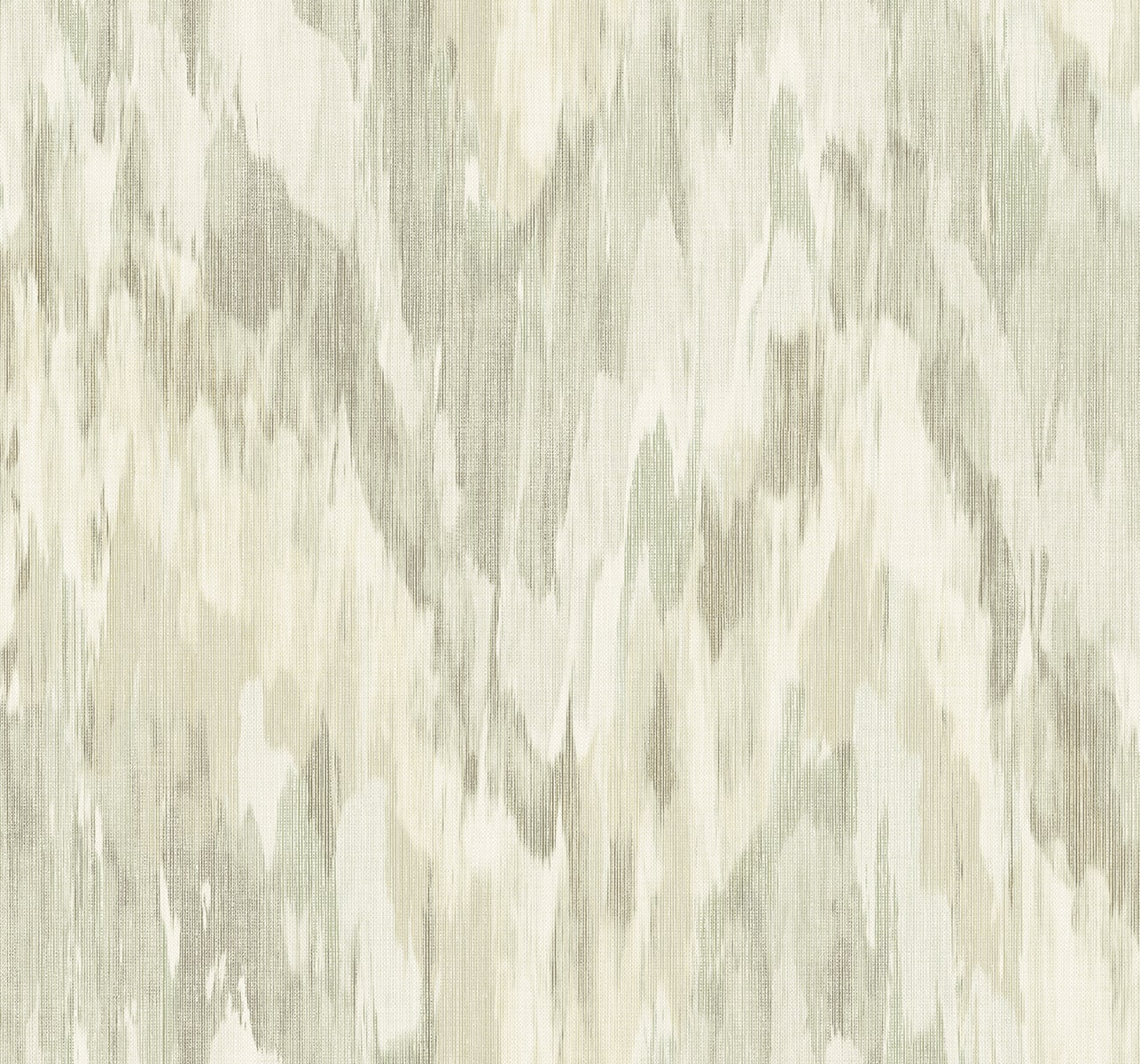 Soft abstract watercolor texture in pale sage, beige and gray tones; fabric-like textile print.