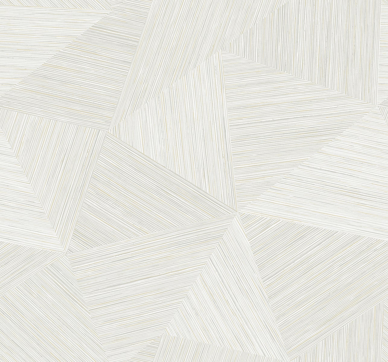 Cream geometric panel with fine linear grooves forming intersecting triangular blocks.