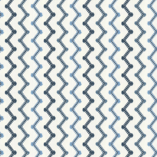 STOUT TEXTILES  MULTIPURPOSE,EMBROIDERIES TRANSITIONAL,, STRIPE PORCELAIN,WEDGEWOOD   - THAT-3