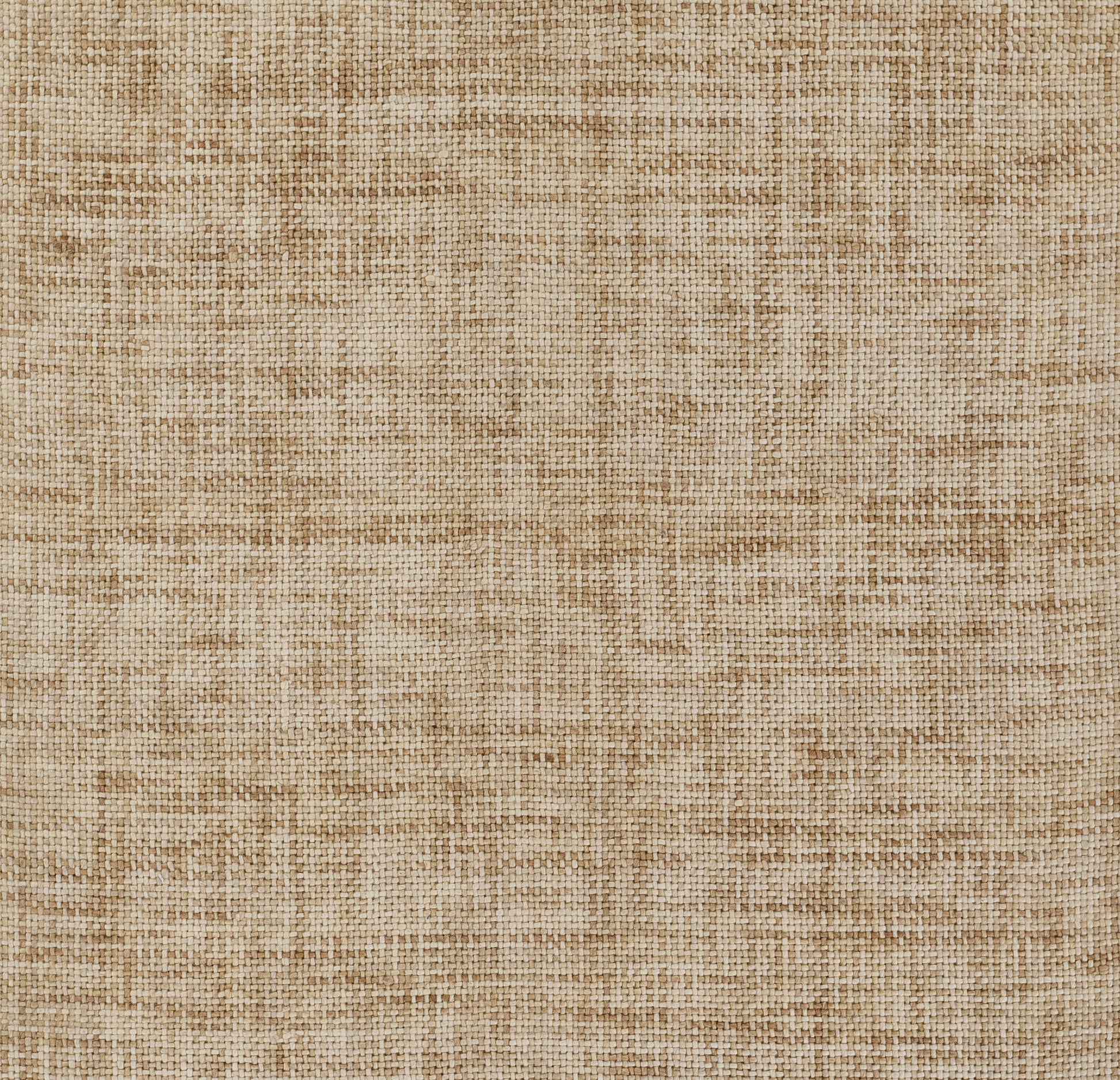 Natural beige woven fabric texture with a coarse burlap-like weave, ideal for rustic upholstery or rugs.