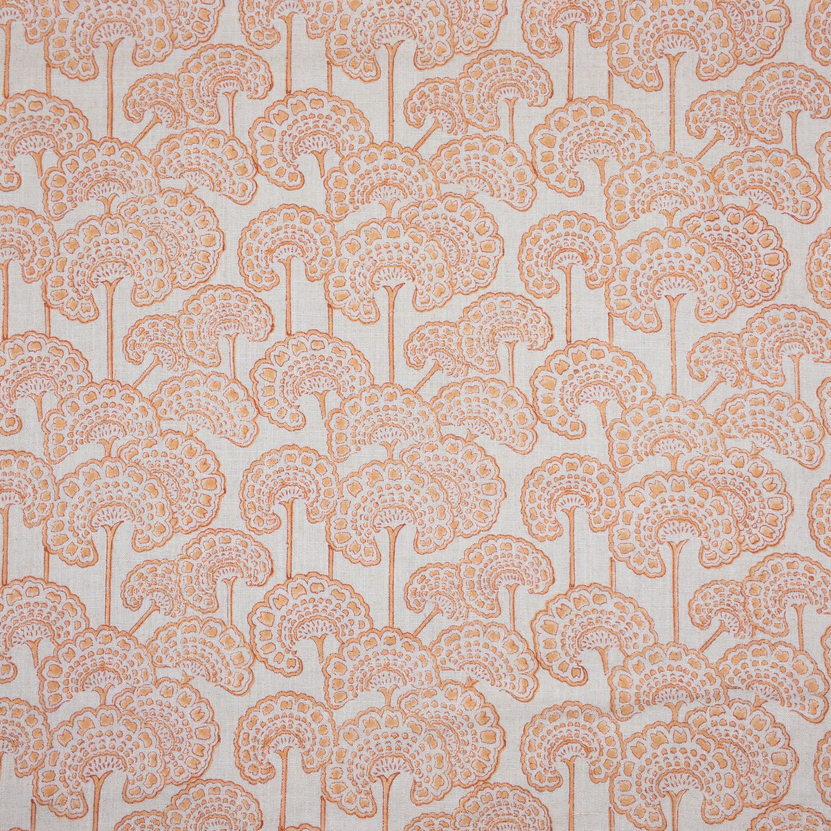 STOUT TEXTILES  MULTIPURPOSE,PRINT TRANSITIONAL,, FLORAL APRICOT   - THUR-2