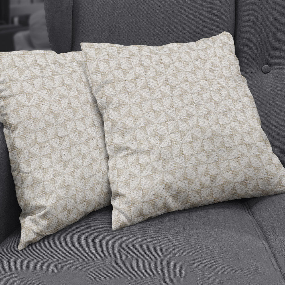 Geometric fabric NJ25-3292 in beige with a subtle triangular pattern.