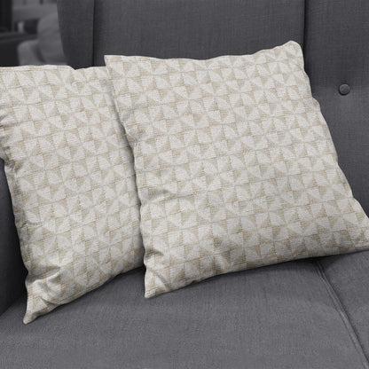 Geometric fabric NJ25-3292 in beige with a subtle triangular pattern.