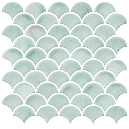 York Wallcoverings RoomMates Scallop Peel and Stick Backsplash Industrial Graphics Greens  Wallpaper - TIL4571FLT