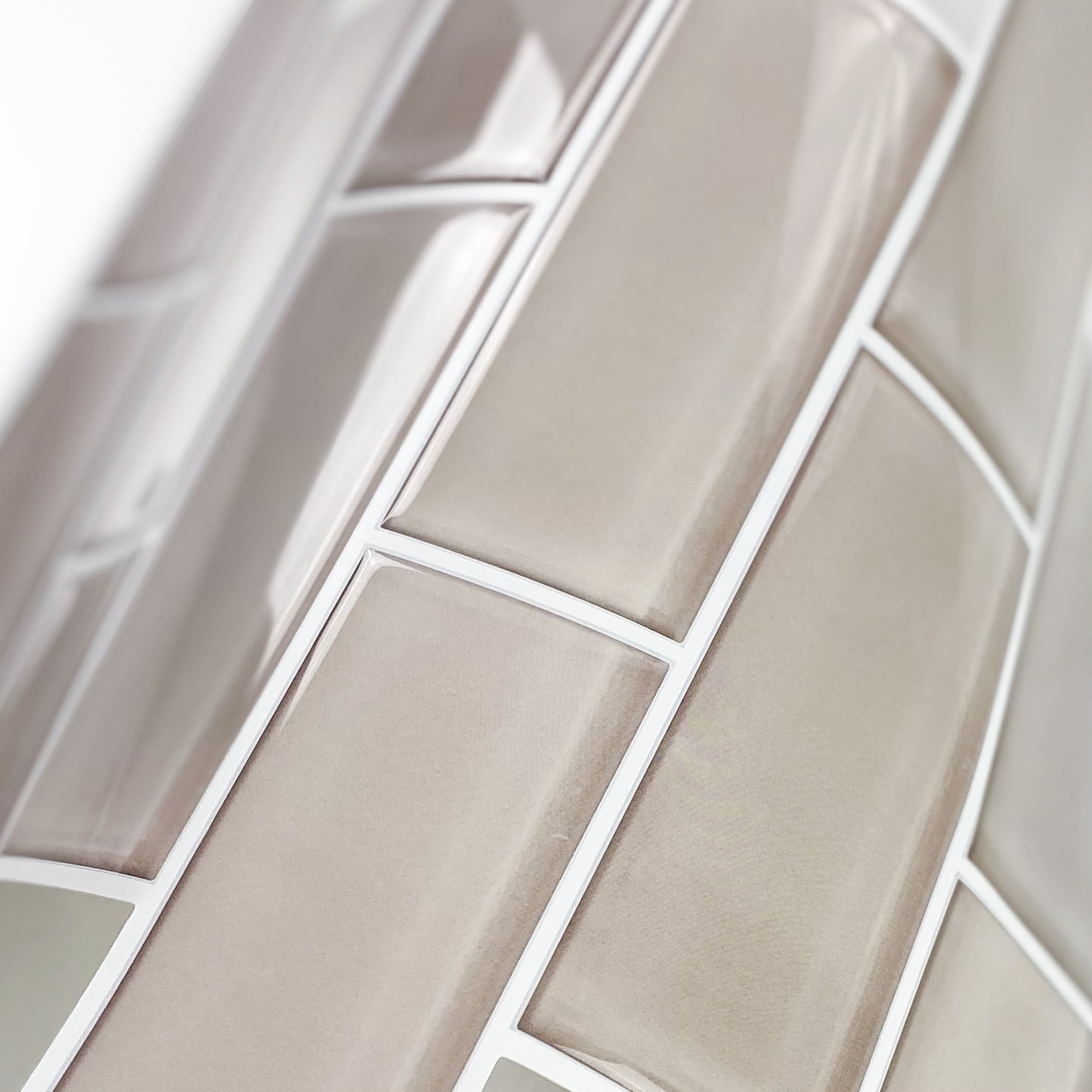 York Wallcoverings RoomMates Taupe Seaglass Sticktile Industrial Graphics Neutrals  Wallpaper - TIL4982FLT